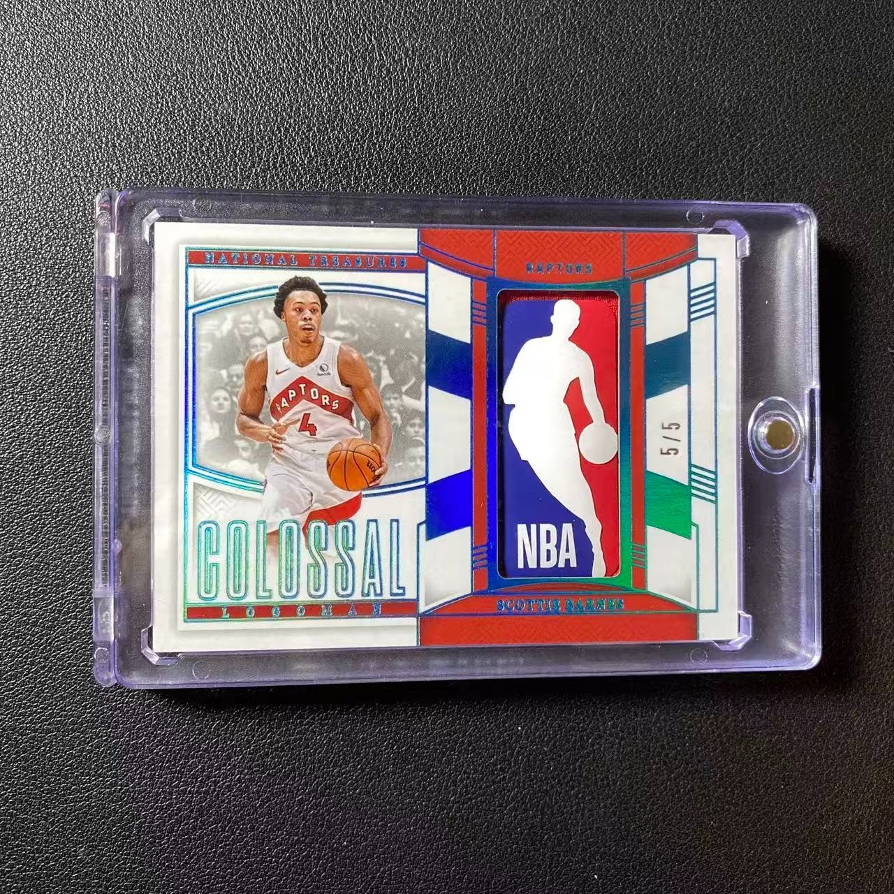 2024-25 Panini National Treasures Scottie Barnes Colossal Logoman /5
