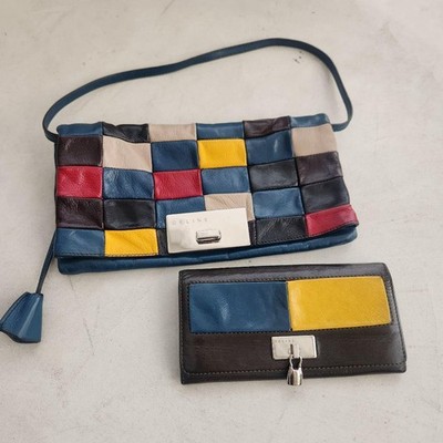 [Super rare] CELINE Celine bag & long wallet 2-piece set