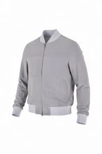 Rifugio Napoli suede leather jacket blouson unlined EU 50 US 40 gray