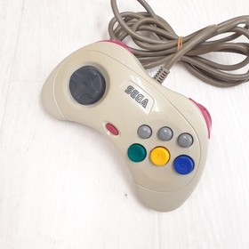 Sega Saturn Console Bundle w/ 2 Controllers 8 Games Tested Japan White HST-3220