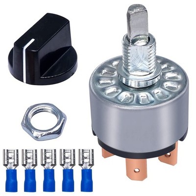 Rotary Switch 4 Position 3 Speed Fan Switch 12A 250V/16A 125V Metal Fan F-040