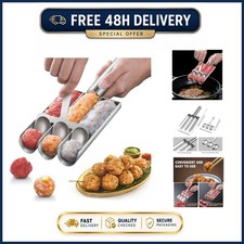 Stainless Steel Triple Meatball Maker Manual Kitchen Tool