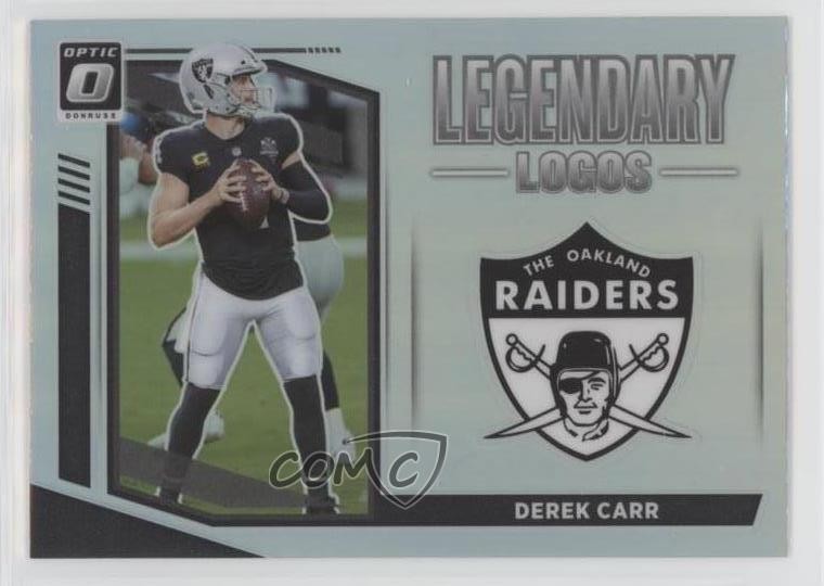 2021 Panini Donruss Optic Legendary Logos Derek Carr #LL-11 0nr3