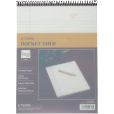 TOPS Docket Gold Project Planner, 8-1/2" x 11-3/4", Top-Wire Bound, Project Rule