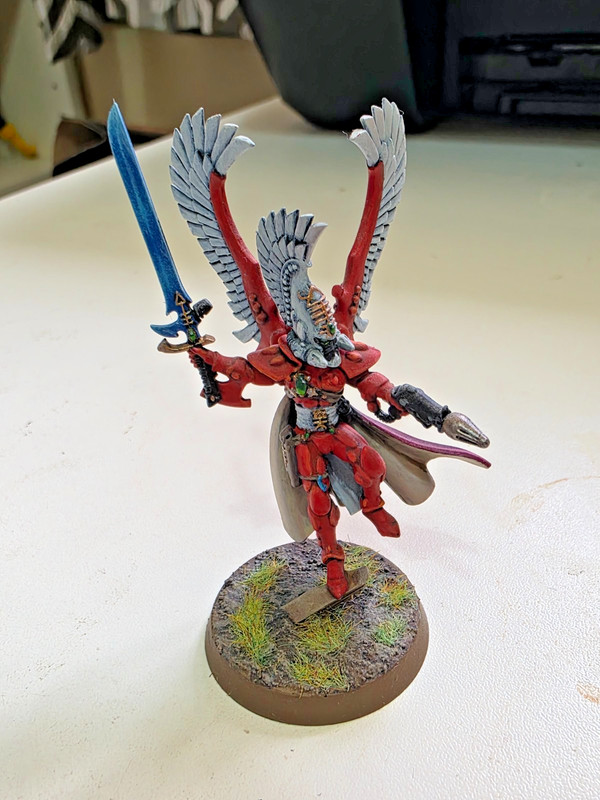 WH40K Aeldari (Eldar) Autarch Wayleaper in Saim Hann Colours