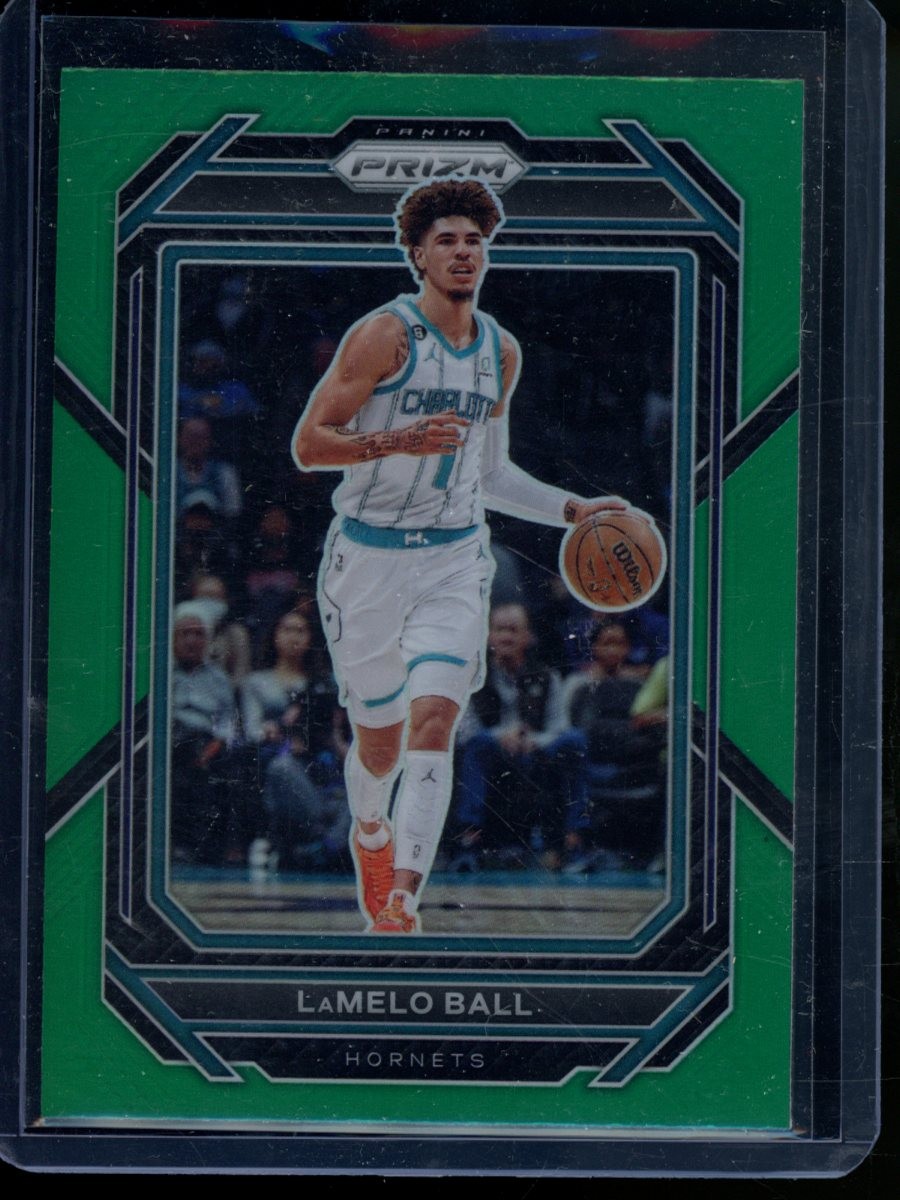 2022-23 Panini Prizm LaMelo Ball Prizms Green Charlotte Hornets #150