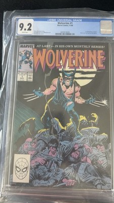 *WOLVERINE #1 CGC 9.2*1988 MARVEL COMICS*WHITE PAGES*1ST PATCH* Claremont/Byrne