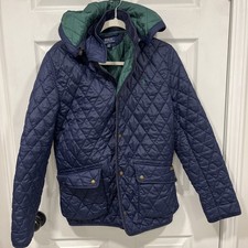 Polo Ralph Lauren Blue Quilted Jacket for Youth Boys Size XL 18-20 with Snaps