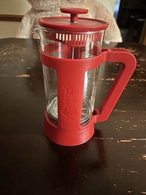Bialetti Simplicity French Press Italian Coffee 8 Cup 34 Oz Used no box - Red