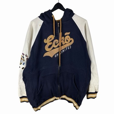 Vintage Y2K Ecko Unlimited Streetwear Full Zip Heavyweight Hoodie Size L