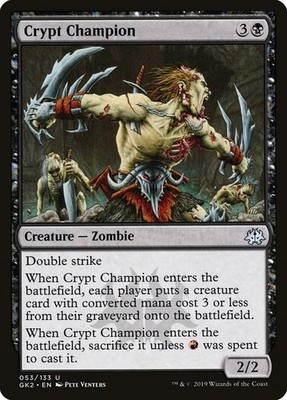 Crypt Champion 53 UC Ravnica Allegiance: Guild Kits Magic: The Gathering NM/M