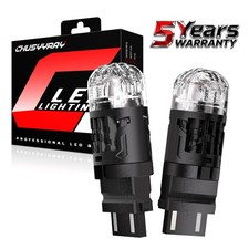 White 3157 LED Daytime Running Light Bulbs For GMC Sierra 1500 2500 3500 HD