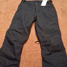 ROXY Backyard PT DryFlight Waterproof Women's Black Snow Pants XS ERJTP03056