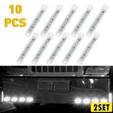 2Set Universal White LED Light License SUV Plate Car Truck RV of Waterproof Pack