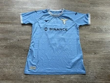 S. S. Lazio 2022/2023 Home Jersey Kit Blue Mizuno Ciro Immobile Youth Large Logo