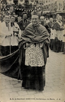 Ak S. E. le Cardinal Amette, Archeveque de Paris, Geistlicher - 4747751