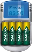 2X Varta 64758 Varta Lcd Charger (Typ 57070) Inkl. 4X Aa 2600 Mah, Silber - LäDt