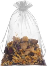 50 PCS 8x12 White Organza Bags - Wedding  Party 50 count Pack of 1 ,