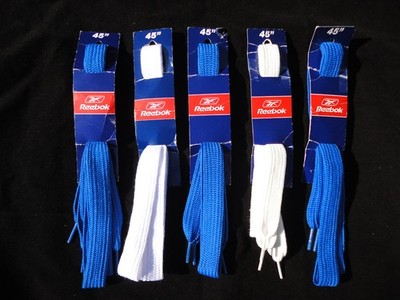 Reebok 45'' Wide Premium Stylish Laces! Five Pairs! Just $25 for All! Free Ship!