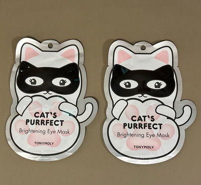 TONYMOLY Cat's Purrfect Brightening Eye Mask lot of 2