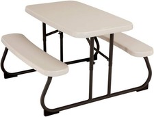 Mesa de picnic plegable para niños - Juego de banco portátil para niños interior/exterior