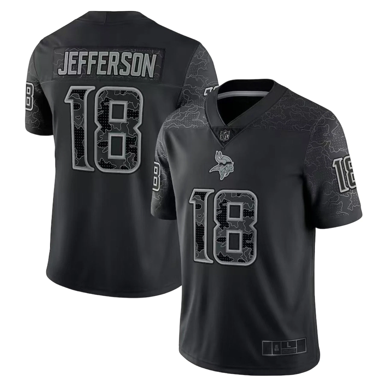 Men's Black RFLCTV Reflective Jersey