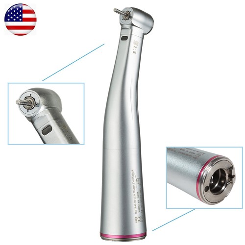 Dental 1:5 Increasing Fiber Optic LED Contra Angle Handpiece Fit NSK Electric US - Picture 24 of 24