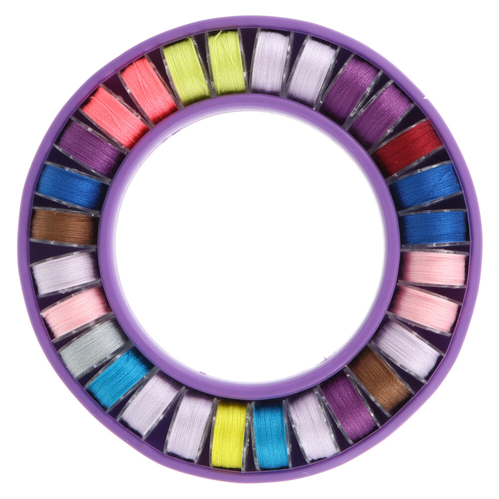 Bobbin Accessories Clear Organizer Case Bobbins for Sewing Embroidered