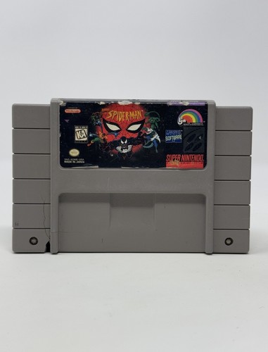 Spider-Man for Super Nintendo *SNES* Authentic - Tested - Ships Same Day - Picture 1 of 7