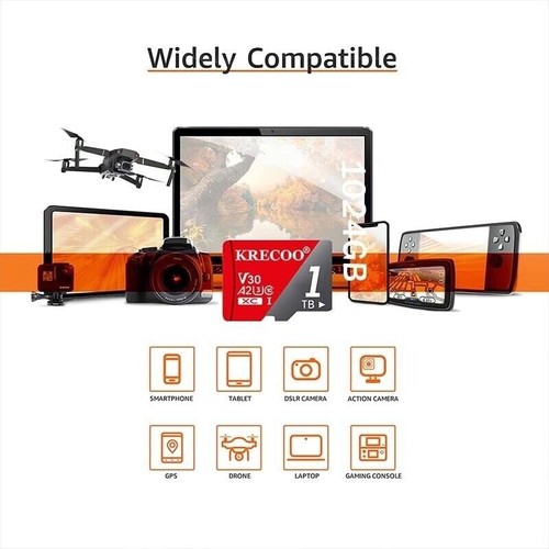 Carte mémoire flash 256/1024 Go Micro SD TF SDHC classe 10 U3 pour téléphone appareil photo - Photo 6 sur 17