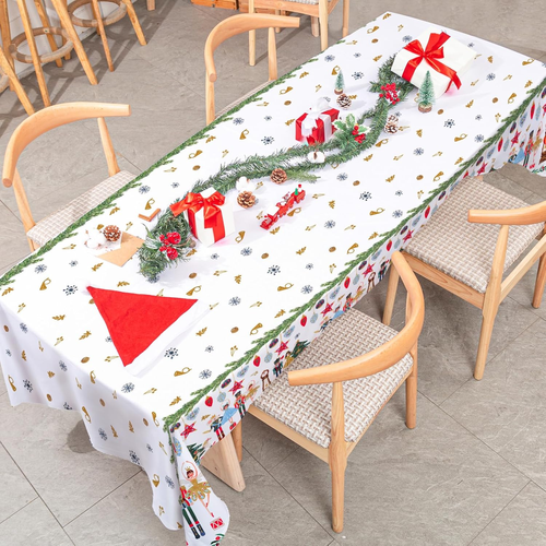 Nutcracker Tablecloth Rectangle Nutcracker Fabric Table Cloth Washable Christmas - Picture 5 of 7