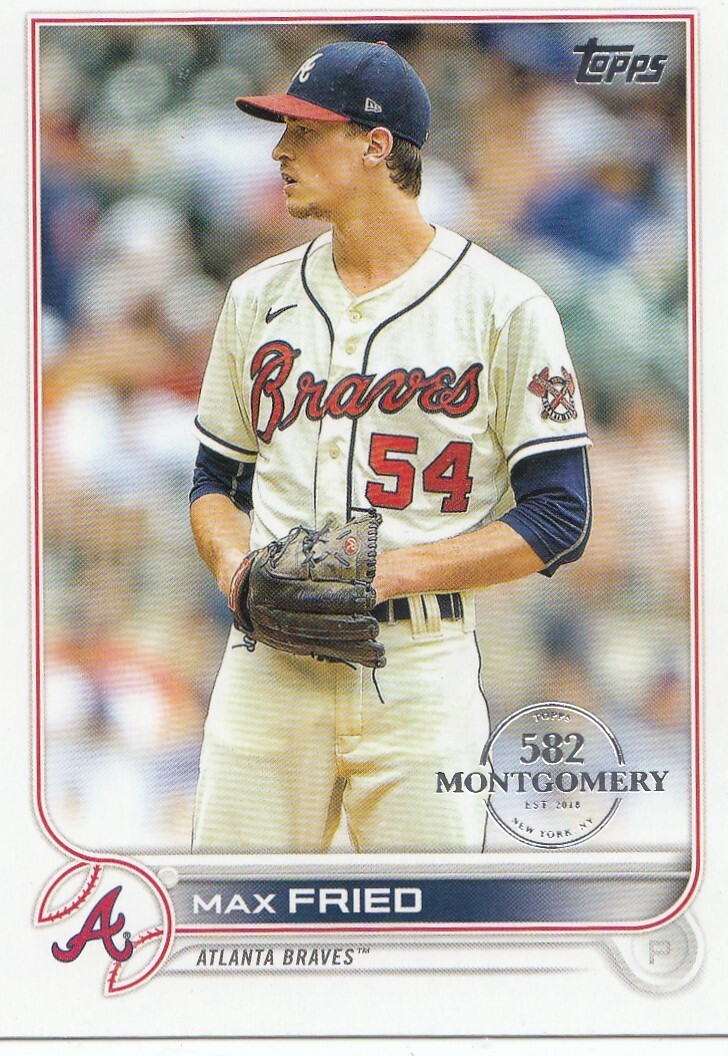 MAX FRIED TOPPS MONTGOMERY CLUB 582 SILVER STAMP ATLANTA BRAVES #129 2022 22
