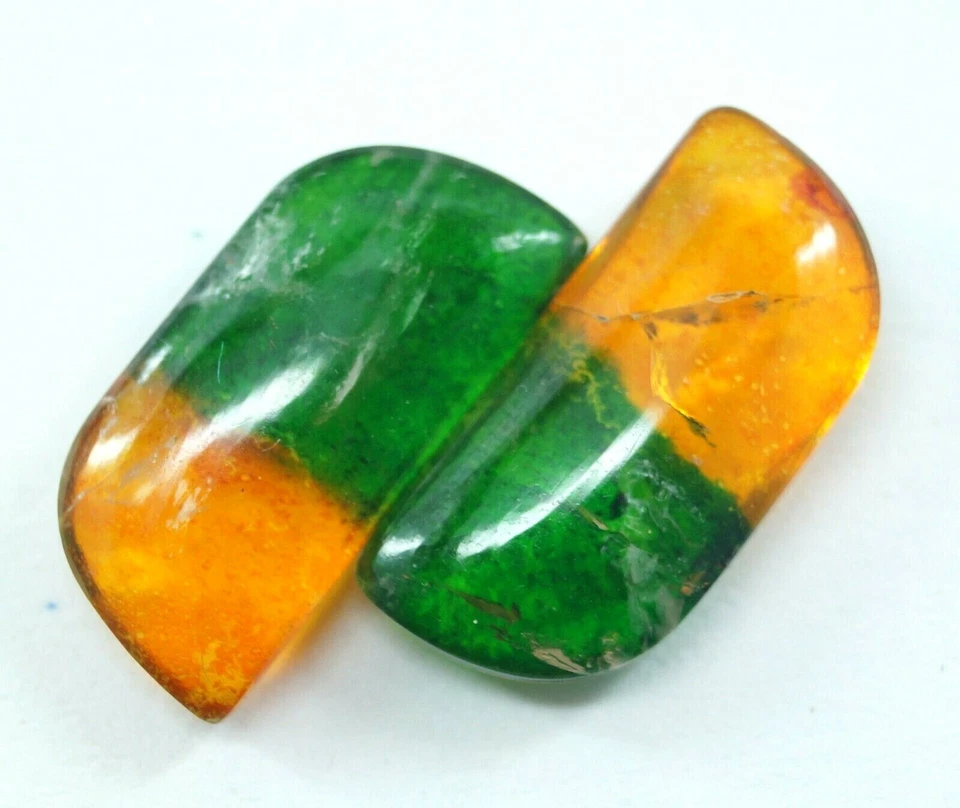 34.60 Ct Pair Of Watermelon Beautiful Tourmaline Gemstone Certified Jewelry Use - Image 4 of 4