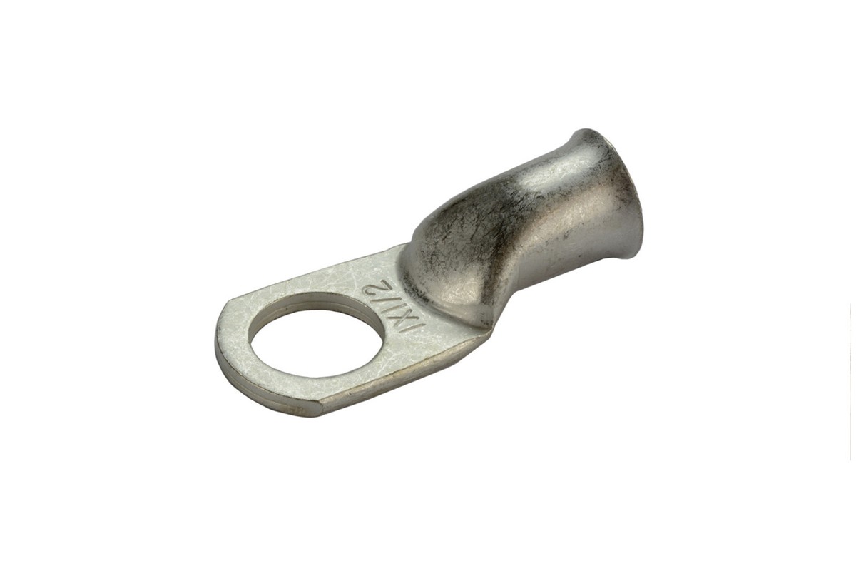 Ring Terminals 25-Pack Of 1/0 AWG Bare Copper - 3/8 Hole
