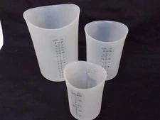 iSi North America Basics Silicone Flexable Nesting Measuring Cups Set of 3