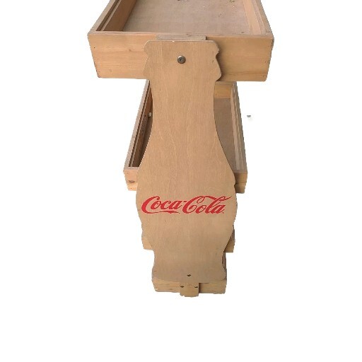 Coca Cola Coke 4 Tier Wooden Advertising Store Display Stand Rack
