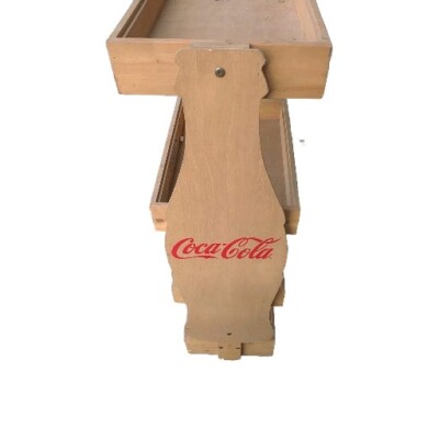 Coca Cola Coke 4 Tier Wooden Advertising Store Display Stand Rack