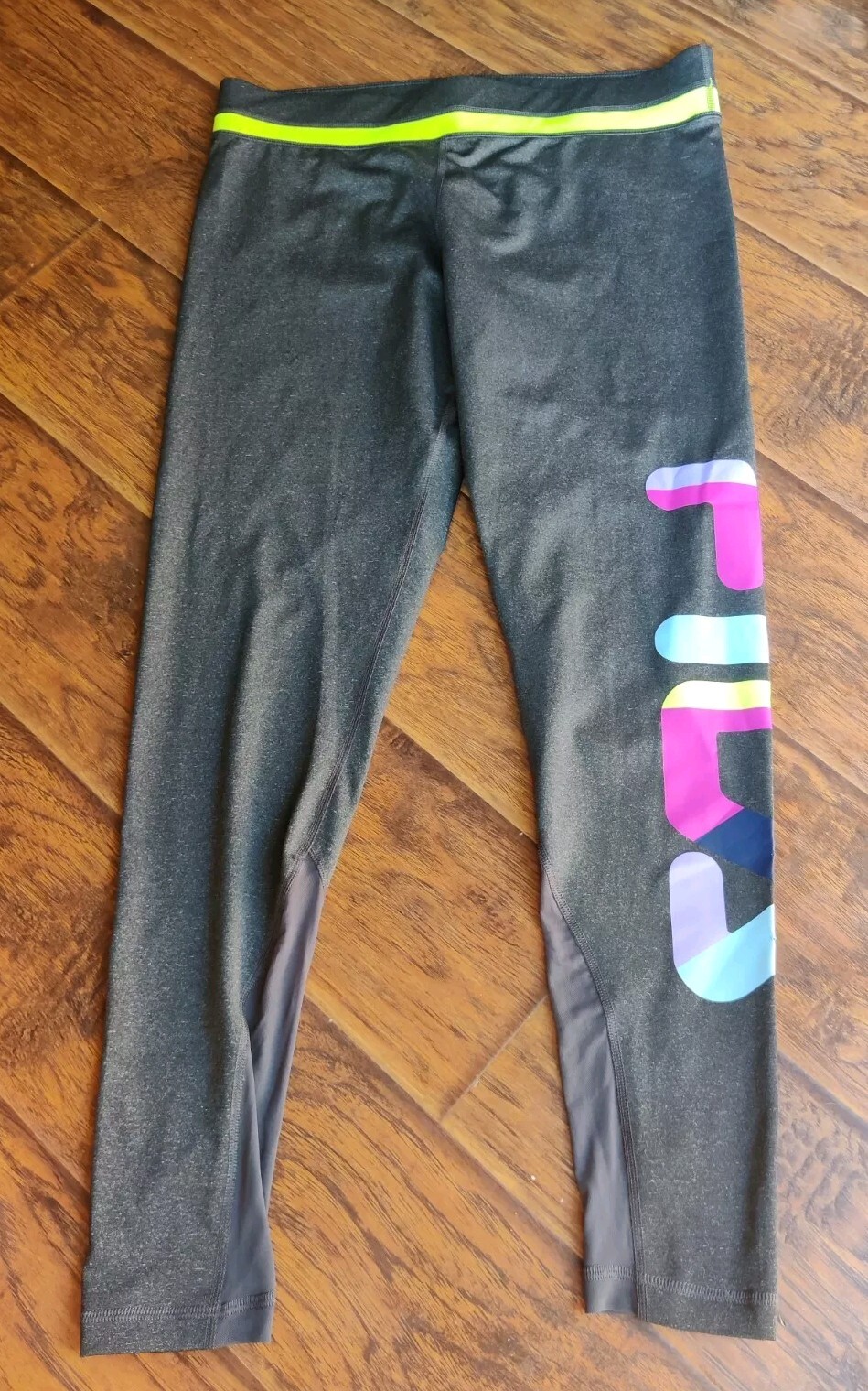 Leggings Fila Sport Live In Motion Maglia Large L Grigio Pantaloni Allenamento Activewear