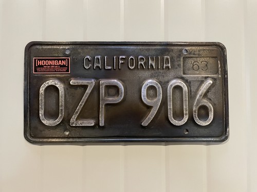 California Black Plate Nummernschild Kennzeichen US USA 63 Hoonigan Hot Rot - Bild 2 von 6