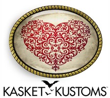 Victorian Heart Belt Buckle - Ornate Valentines Love Belt Buckles - 11