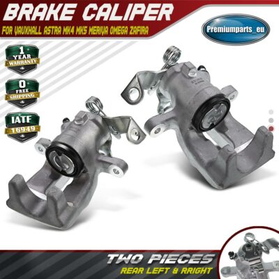 38mm Piston Caliper Rear Pair For Vauxhall Astra, Combo, Meriva, Zafira (2001-2011) - Lucas 38mm Piston Brake Calipers
