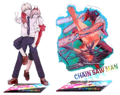 Chainsaw man Denji Power Quanxi Acrylic Mega Stand Figure set Jump