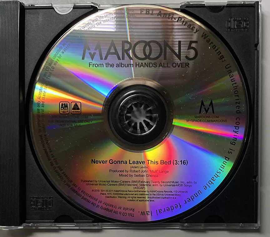 Maroon 5 never gonna leave this bed deals