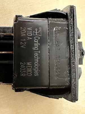 Carling Technologies Schalter / ON / Off / schwarz / 12V /  2 LED