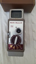 Bell  Howell, 252 Movie Camera w/ Leather Case - Vintage