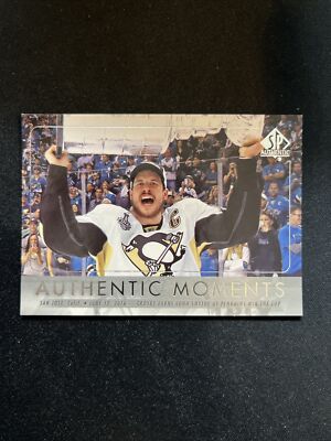16-17 UD SP Authentic Hockey Authentic Moments 108 Sidney Crosby