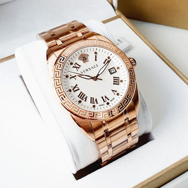 Versace V-Sport II VFE090013 Rose Gold Tone White Dial  display picture 1