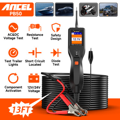 Automotive Power Scan Electrical Circuit Probe Tester Kit Diagnostic 12V/24V