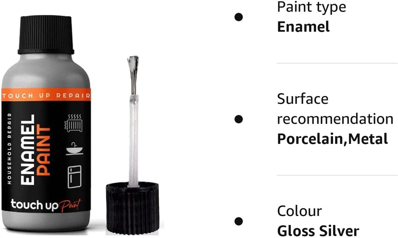 Enamel Touch up Paint 30Ml for Kitchen Appliances & Bathroom Fast