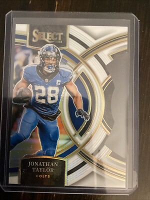 2023 Select Jonathan Taylor Premier Die Cut White Prizm /199